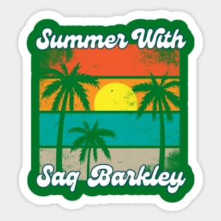 SUMMER WITH SAQ BARKLEY Sticker